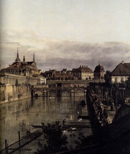 Zwingerens voldgrav i Dresden af Bernardo Bellotto